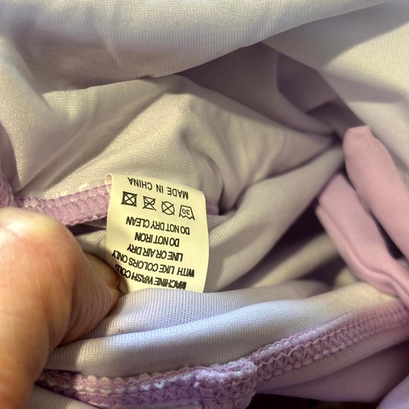 B2prity Ruched Swimsuit One Piece Womens Small Lavender Stretch Tummy Control - Picture 6 of 7